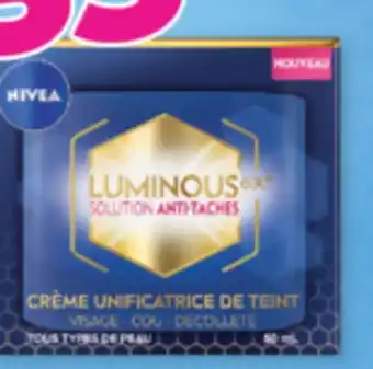 Familiprix Nivea Luminous 630 dark spot solution even tone cream 50ml offer