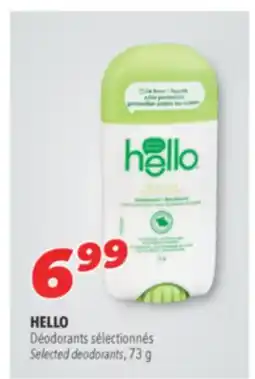 Familiprix Hello deodorant with shea butter fresh citrus 73g offer