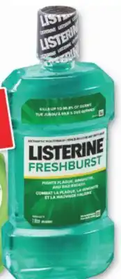 Familiprix Listerine fresh burst antiseptic mouthwash offer