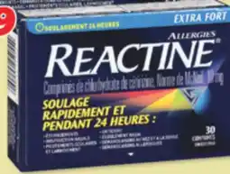 Familiprix Reactine extra strength allergy liquid gels 25un offer