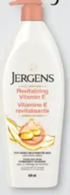 Familiprix Jergens revitalizing vitamin E offer