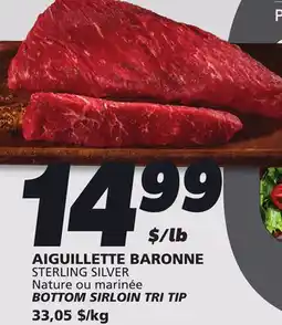 IGA STERLING SILVER BOTTOM SIRLOIN TRI TIP offer