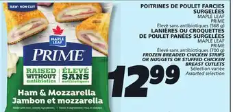 IGA MAPLE LEAF PRIME FROZEN BREADED CHICKEN STRIPS offer