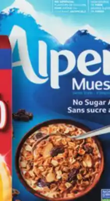 IGA ALPEN CEREAL offer