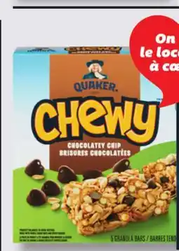 IGA QUAKER CHEWY GRANOLA BARS offer