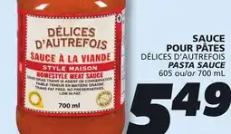 IGA DÉLICES D'AUTREFOIS PASTA SAUCE offer