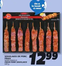 IGA MARCANGELO FRESH PORK SOUVLAKIS offer