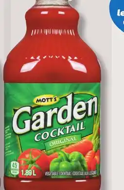 IGA MOTT'S GARDEN COCKTAIL VEGETABLE COCKTAIL offer