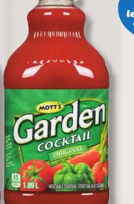 IGA MOTT'S GARDEN COCKTAIL VEGETABLE COCKTAIL offer