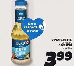 IGA LE GREC DRESSING offer