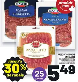 Metro PROSCIUTTO TRANCHÉ SAN DANIELE,MASTRO SALAMI | SAN DANIELE SLICED PROSCIUTTO offer