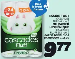 IGA CASCADES FLUFF BATHROOM TISSUE offer