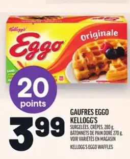 Metro GAUFRES EGGO KELLOGG'S | KELLOGG'S EGGO WAFFLES offer