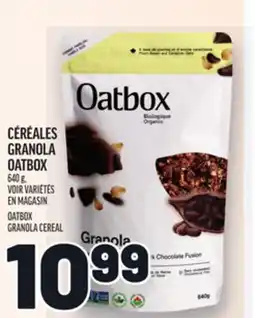 Metro CÉRÉALES GRANOLA OATBOX | OATBOX GRANOLA CEREAL offer