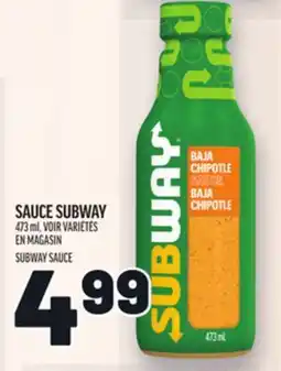 Metro SAUCE SUBWAY | SUBWAY SAUCE offer