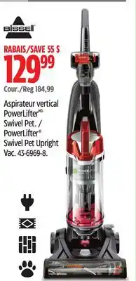 Canadian Tire Bissell PowerLifter Swivel Pet Upright Vac offer