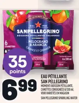 Metro EAU PÉTILLANTE SAN PELLEGRINO | SAN PELLEGRINO SPARKLING WATER offer