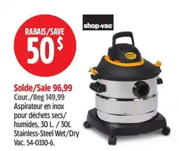 Canadian Tire Shop Vac Stainless-Steel Wet/Dry Vac offer