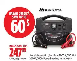 Canadian Tire MotoMaster Eliminator 2000A/700W Power Box/Inverter offer