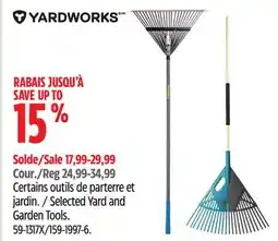 Canadian Tire Selected Yard and Garden Tools offer