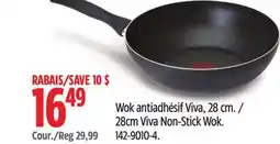 Canadian Tire T-Fal 28cm Viva Non-Stick Wok offer