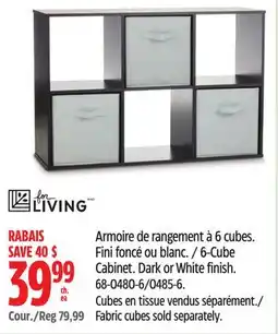 Canadian Tire FOR LIVING 6-Cube Cabinet offer