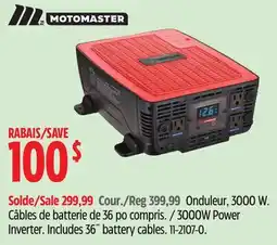 Canadian Tire MotoMaster 3000W Power Inverter offer