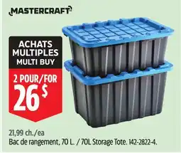 Canadian Tire Mastercraft 70L Storage Tote offer