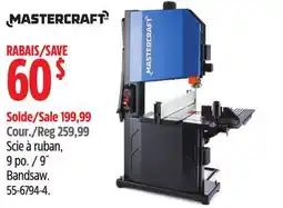 Canadian Tire Mastercraft 9˝ Bandsaw offer