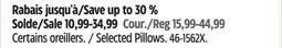 Canadian Tire For Living, Selected Pillows offer