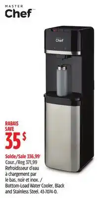 Canadian Tire MASTER CHEF Bottom-Load Water Cooler, Black and Stainless Steel offer