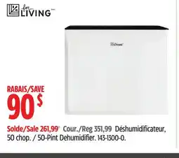 Canadian Tire 50-Pint Dehumidifier offer