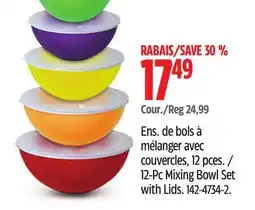 Canadian Tire Master Chef 12-Pc Mixing Bowl Set with Lids offer