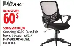 Canadian Tire For Living Mesh-Back Office Chair offer