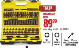 Canadian Tire Stanley Black Chrome Socket Set offer