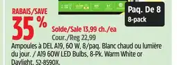 Canadian Tire NOMA A19 60W LED Bulbs offer