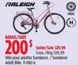 Canadian Tire Raleigh Sundance Adult Bike offer