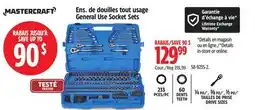 Canadian Tire Mastercraft General Use Socket Sets offer