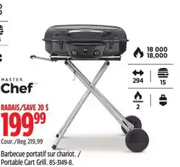 Canadian Tire Master Chef Portable Cart Grill offer