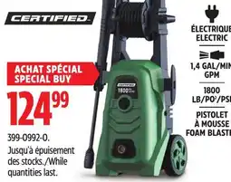 Canadian Tire Certified FOAM BLASTE offer