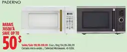 Canadian Tire PADERNO Selected Microwaves offer