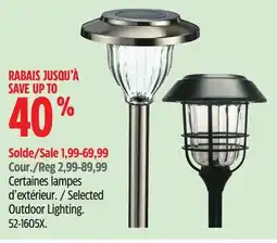 Canadian Tire Selected Outdoor Lighting offer