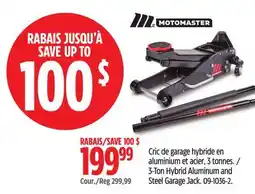 Canadian Tire MotoMaster 3-Ton Hybrid Aluminum and Steel Garage Jack offer