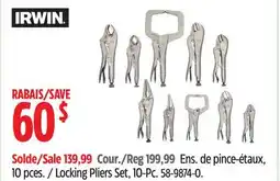 Canadian Tire Locking Pliers Set offer