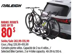 Canadian Tire RALEIGH Selected Bike Carriers offer