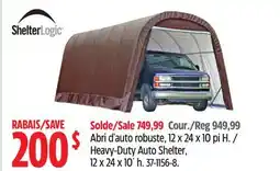 Canadian Tire Heavy-Duty Auto Shelter offer