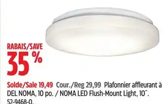 Canadian Tire NOMA LED Flush-Mount Light offer