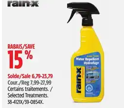 Canadian Tire Rain-X Selected Treatments offer