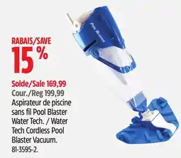 Canadian Tire Water Tech Cordless Pool Blaster Vacuum offer