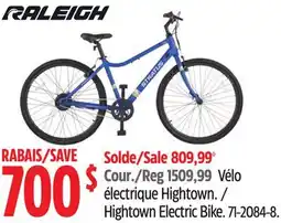 Canadian Tire Raleigh Hightown Electric Bike offer